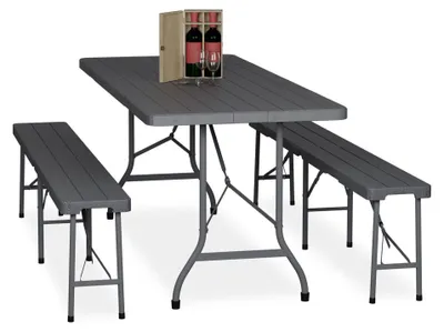 Produktbild von 3-teilige zusammenklappbare Bierzeltgarnitur