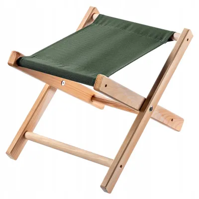 Produktbild von Klapphocker aus Holz - Fußhocker - 40 x 31 cm - Stabil - Platzsparend - Tragbar