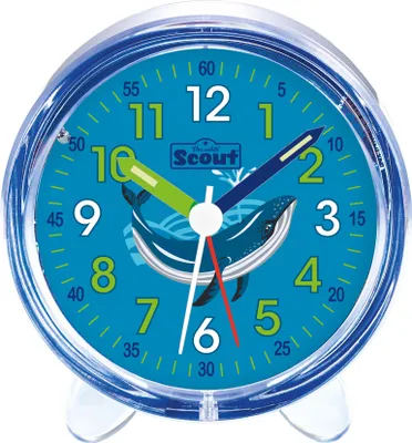 Produktbild von Scout Kinder Wecker Favorit 280001057 Wal blau