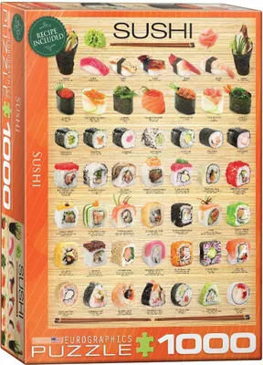 Obrázok produktu pre 1000 dielikov puzzle - Puzzle - Variácie sushi z Japonska + príslušenstvo k puzzle