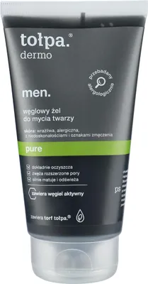 Obrázek produktu pro Tołpa Dermo Face Pure Żel do Mycia Twarzy z Węglem Aktywnym