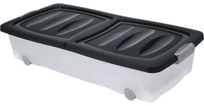 Produktbild von Aufbewahrungsbehälter auf Rollen, recycelter Kunststoff, 32 L