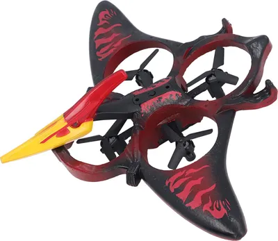 Zdjęcie produktu dla Samolot zdalnie sterowany myśliwiec 2,4 GHz z czujnikiem grawitacji, piankowy Quadcopter RC czerwony