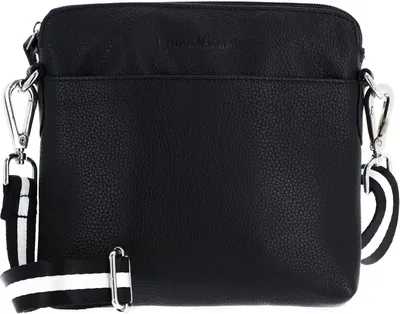 Produktbild von bruno banani Leder Schultertasche Umhängetasche Crossbody Bag Black schwarz