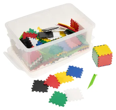 Produktbild von Betzold LOKON Würfel und Quader, Geometriebausatz für Räumliche Vorstellung