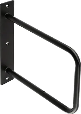 Produktbild von Garderobenkonsole Hängeregalhalter Schwarz matt Regalkonsole Belt Industrial Look