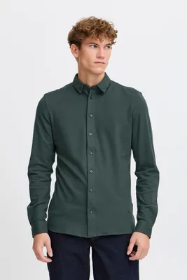 Produktbild von Casual Friday CFARTHUR Herren Business Hemd Jersey Piquet Hemd Herrenhemd Baumwollmischung leicht elastisch slim fit