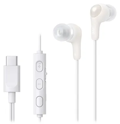 Image de JVC HA-FR9UC Casque Avec fil Ecouteurs Appels/Musique USB Type-C Blanc