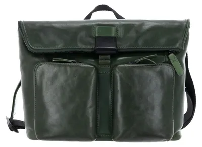 Productafbeelding van LEONHARD HEYDEN Leer schoudertas laptoptas met laptopvak Porto Umhängetasche 7813 Flaschengrün groen