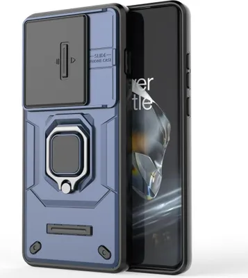 Produktbild von OnePlus 12 Hülle - Coverup Ring Ständer Back Cover mit Kamera Schutz - Blau