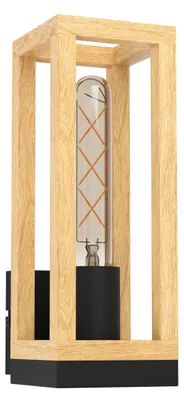 Immagine prodotto di Eglo 43745 NAFFERTON E27 lampada da parete nero marrone