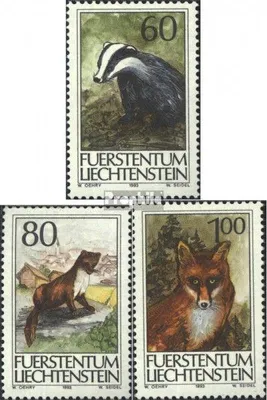Produktbild von Briefmarken Liechtenstein 1993 Mi 1066-1068 (kompl.Ausg.) postfrisch Jagdwesen