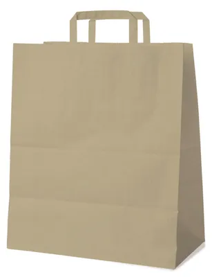 Produktbild von 25x Papiertragetaschen 45+17 x 48 cm mit EAN-Code braun