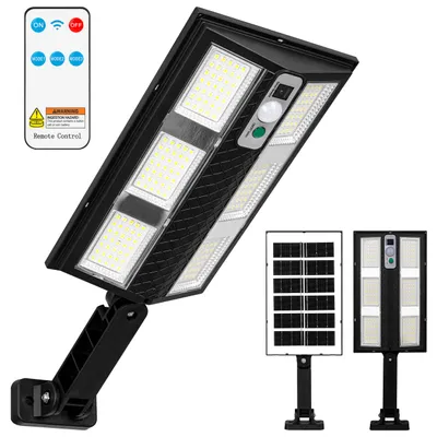 Produktbild von MasterLED Außen LED Solar Slim 12W 210 LED Garten Straßenleuchte Bewegungssensor Wandleuchte Straßenlampe