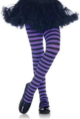 Produktbild von Hexen - Halloween Strumpfhosen Kinder Kindergröße: 146-158