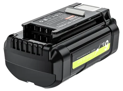 Obrázok produktu pre 40V akumulátor pre Ryobi – náhradný Li-Ion akumulátor OP4050, OP4040, OP4026, OP4030, RY40200, RY40430 – 6000mAh, 6,0Ah, vysoká kapacita – kompatibilný s 40V záhradnými nástrojmi – 1 akumulátor, 6,0Ah