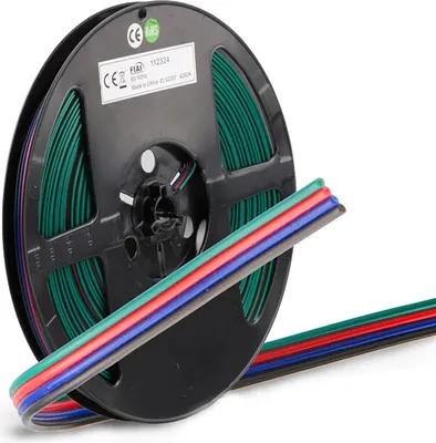 Produktbild von ISOLED Kabel RGB 25m Rolle 4-polig 0.5mm2 H03VH-H AWG20