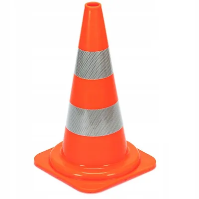 Obrázok produktu pre Dopravný stĺpik reflexný mäkký ťažký PVC 50 cm výstražný stĺpik
