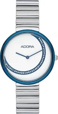 Produktbild von ADORA AT5441 Damen Damenuhr Edelstahl silber & blau