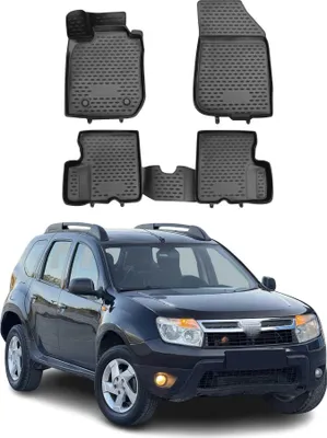 Image de OMAC Tapis de sol pour Dacia Duster 2010-2014 2WD sur mesure en caoutchouc Noir
