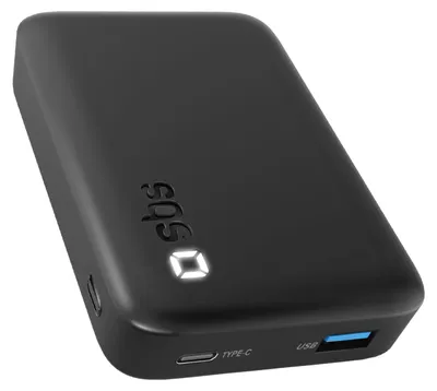 Image de SBS Batterie Externe 10000 Mah Compacte USB‑C/USB‑A