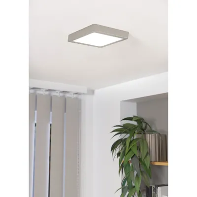 Produktbild von Eglo LED Deckenleuchte Aufbaupanel Fueva 5 Nickel matt 23x23cm 16W 1800lm Neutralweiß 4000K