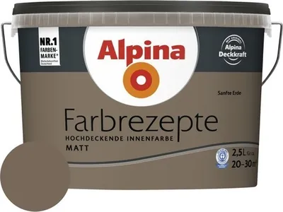 Produktbild von Alpina Wandfarbe Farbrezepte Sanfte Erde 2,5 l