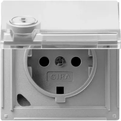 Produktbild von GIRA 044765, CEE 7/3, 1 Modul(e), CEE 7/4, Aluminium, 250 V, 16 A