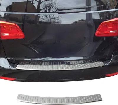 Image de Protection Seuil de Pare-chocs Arriére Pour VW Touran 2010-2015 Acier Inoxy