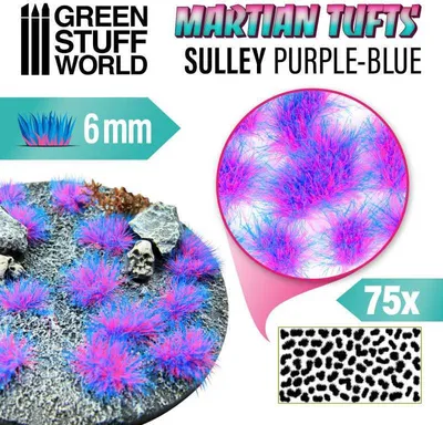 Produktbild von GreenStuffWorld Marsgrasbüschel - SULLEY PURPLE-BLUE