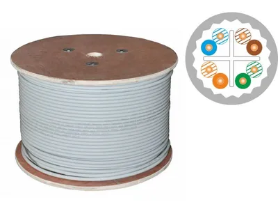 Obrázek produktu pro Alantec KIU6ALSOH500B, 500 m, Cat6a, U/UTP (UTP), Bílá