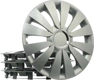Produktbild von 4x 15" Zoll Radkappen Silber Radzierblenden Radblenden SKY 15 LEOPLAST