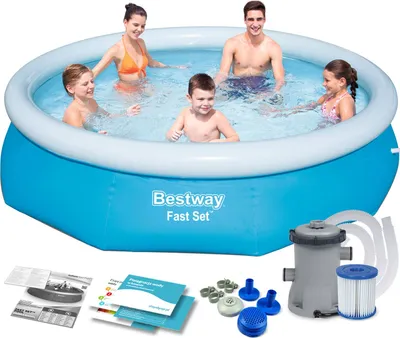 Produktbild von Bestway Pool-Set Marin Fast Rund Blau305cm 57270