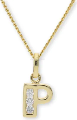 Produktbild von JuwelmaLux Anhänger 333 Gold Buchstabe "P" mit Zirkonia JL16-02-0026