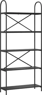 Immagine prodotto di vidaXL Libreria in rovere nero 80 x 30 x 183 cm Materiale a base di legno