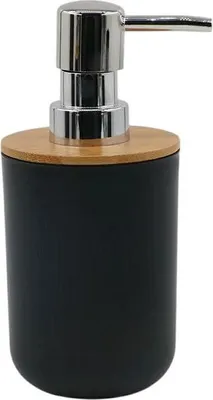 Produktbild von Seifenspender, Kunststoff, schwarz Lago