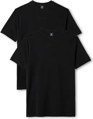 Produktbild von Lerros - Herren Rundhals Doppelpack Tshirt, Regular Fit, (2003014), Größe:M, Farbe:Black (290)