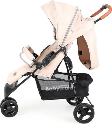 Obrázok produktu pre Kočík BabyTrold Piza Buggy Olive, nastaviteľný, do 22 kg, so sieťkou a košíkom