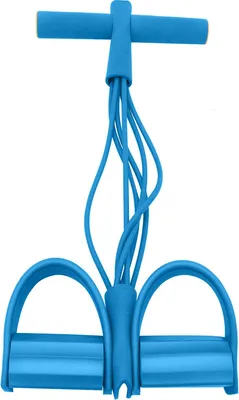 Produktbild von 6-Rohr-Sit-Up-Pedal-Widerstandsband mit Griff, Multifunktions-Spannseil, elastischer Yoga-Pedal-Puller, Körper-Stretching-Trainer, Heim-Fitnessstudio-Trainingsgerät