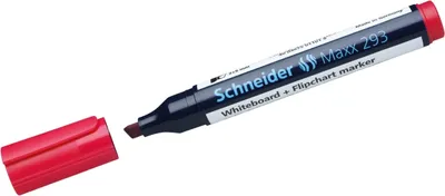 Produktbild von Whiteboard- und Flipchartmarker 293 rot Packung mit 10 Stück