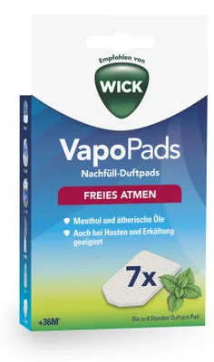 Productafbeelding van Wick WH7, geurpads, wit, 7 stuks, 26 gram, 15 mm, 75 mm