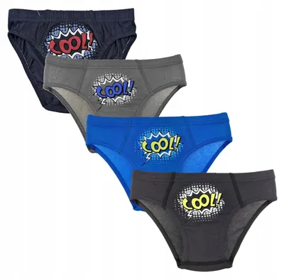Produktbild von Jungenunterwäsche - Slips Kinder Größe 80 - Baumwollslips 4 Stück - bunte Slips - fur Jungen