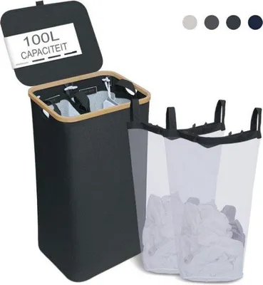 Immagine prodotto di Borsa per la biancheria 100 L a 2 scomparti