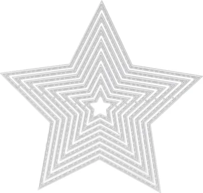Obrázok produktu pre Kovová vysekávacia forma, päťcípa hviezda, raziaca šablóna, album, dekoratívne leptané vysekávacie formy na výrobu DIY remeselného papiera, kariet