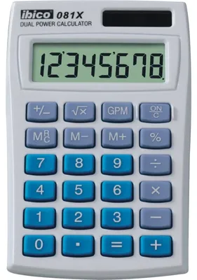 Immagine prodotto di calcolatrice tascabile ibico 081X, display LCD a 8 cifre