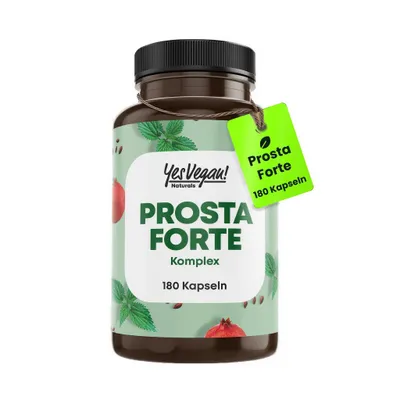 Produktbild von Prosta Forte Männer Komplex (180 Kapseln = 90 Tage) Sägepalme, Kürbiskern, Brennnesselwurzel, Zink