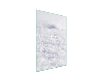 Produktbild von Herdabdeckplatte 35x52 Glaskeramikkochfeld Abdeckung Spritzschutz Glasplatte Deko Schneidebrett Stoff Weiß
