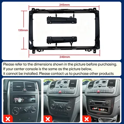 Produktbild von Hexinex 9" Linux System Autoradio Carplay Für Mercedes-Benz A/B Klasse W169 W245 WIFI Bluetooth SWC FM RDS DSP 2Din USB