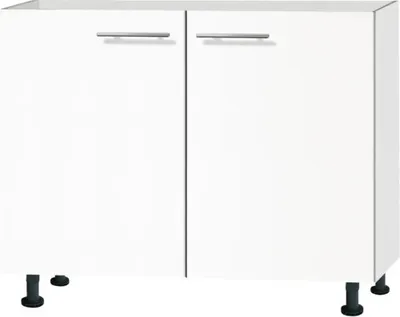 Obrázek produktu pro Dřezová skříňka Optifit Bengt932 ŠxHxV 100 x 58,4 x 87 cm barva čela matně bílá barva korpusu bílá