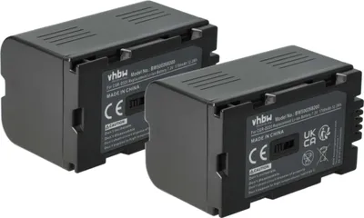 Produktbild von vhbw 2x Akku Ersatz für Panasonic VSB0418, CGR-D815, CGR-D320, VW-VBD20, CGR-D53A, CGR-D53 für Videokamera Camcorder (1700 mAh, 7,2 V, Li-Ion)